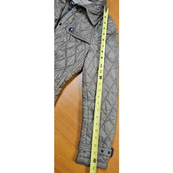 Burberry Finsbridge Short Tan Quilted Coat With COA Small P - Picture 11 of 16